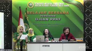 Belajar Bersama Persiapan Ujian PPAT (Sesi 29 Mei 2026) Pengwil Jatim IPPAT