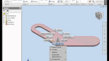 AutoDesk Inventor Tutorial - Bracket exercise