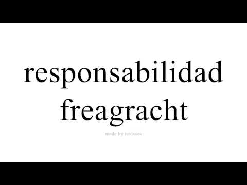 Foghlaim Spáinnis   freagracht