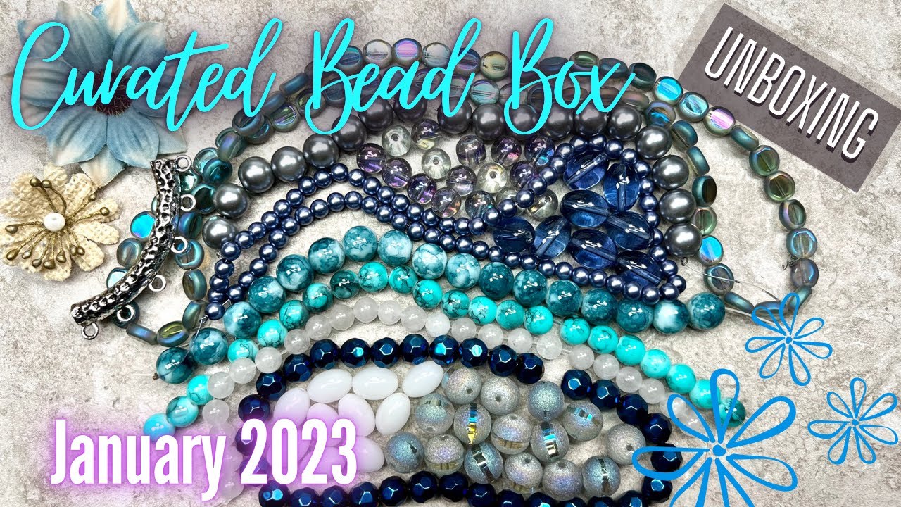 Curated Bead Box Unboxing Jan 2023 Mythical Mermaid YouTube