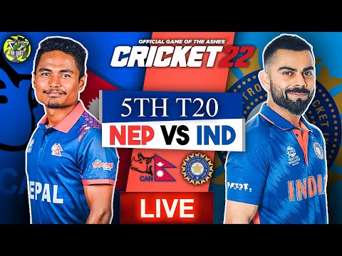 🔴Live Nepal vs India 5Th T20 Match | Nepal Tour Of India 2023 | NEP VS IND 5Th T20 | Cricket 22 Live