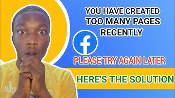 Cannot Create Facebook Page You Have Created Too Many Pages Recently 2024| PROBLEM FIXED