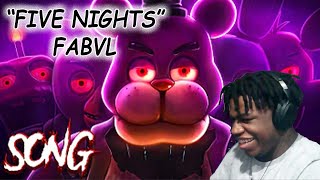 "Five Nights" [ FNAF SONG - FabvL ] | ZAI REACTION