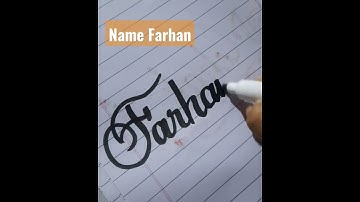 how to write stylish name 👉 Farhan 💖cursive handwriting #youtubeshorts #youtube #ytshorts #viral