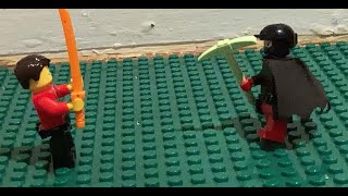Epic battle between a swordsman and pickaxe yielding warrior!  Who will win? by ThatRascal 35 views 2 years ago 35 seconds
