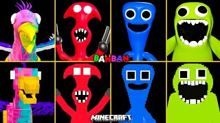 Garten of Banban 5 ALL JUMPSCARES vs MINECRAFT | Kittysaurus, Dr.Longy, Mr.Chompkins, Nelius