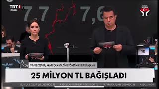 Akmercan Holding'in 20 Milyon Lira Bağışını Acun Ilıcalı 30 Milyon Liraya Yükseltti.