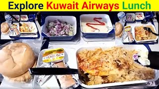 Explore Kuwait Airways Economy Class Delicious Meals Lunch#KMHO VLOG
