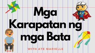 Mga Karapatan ng Bata: Ang Mabigyang Pangalan, Mapangalagaan, Makapag-Aral