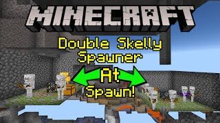 This Seed Has A Double Skelly Spawner At Spawn! MCPE,PS4,Xbox,Windows10,Nintendo Switch