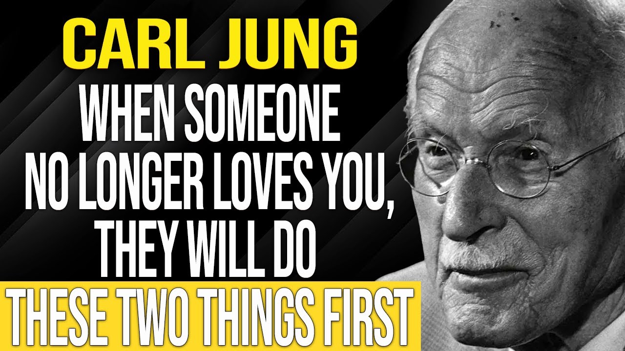 When someone loses love for you, they will do these two things first - Carl Jung