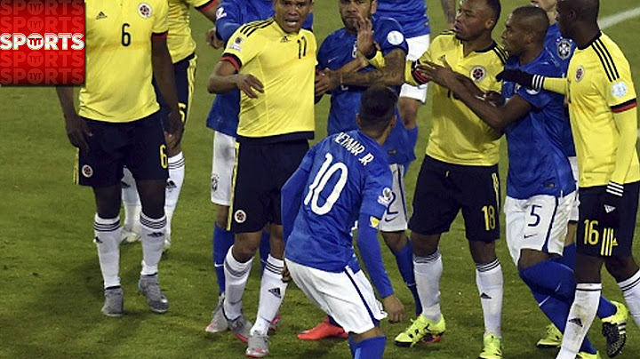 NEYMAR RED CARDED FOR HEADBUTT | Brazil 0-1 Colombia