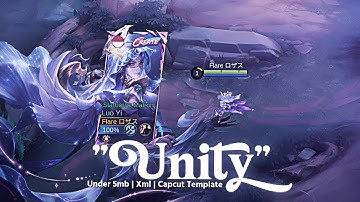 Unity🥀 MLBB Typography Preset Alight Motion & Capcut Template by Rose Editzy🥀