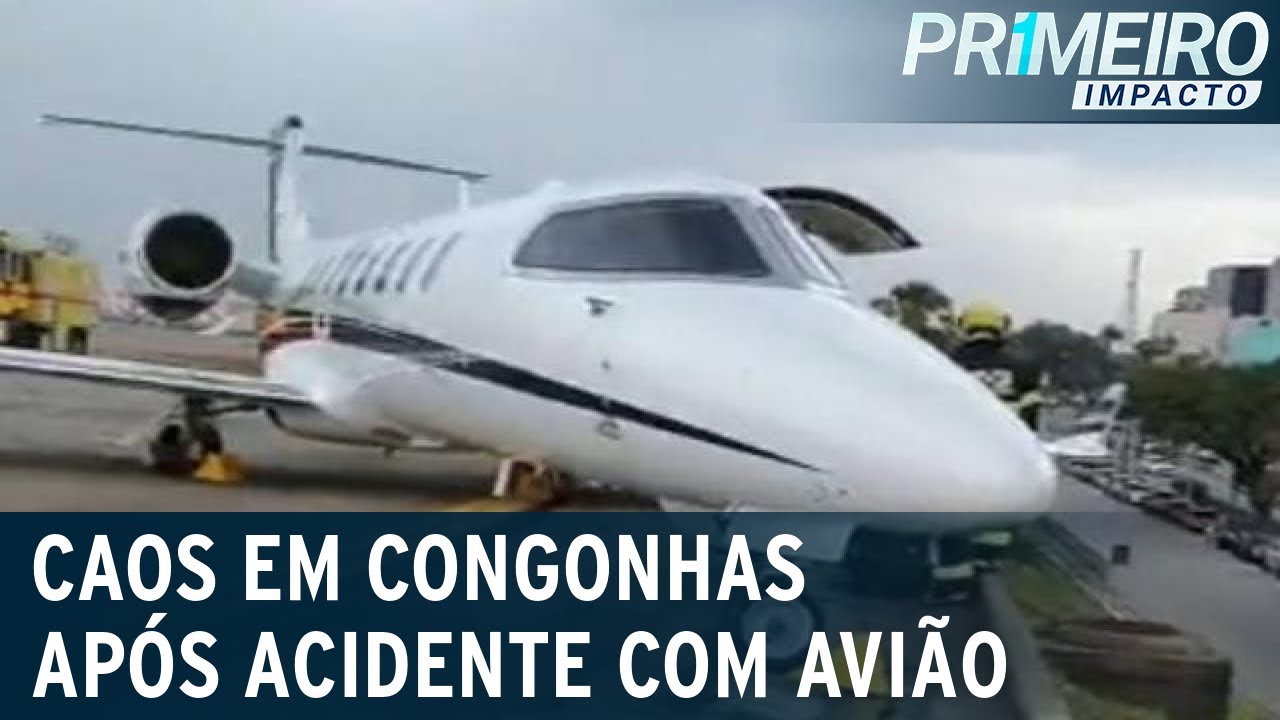Acidente em Congonhas provoca cancelamento de pelo menos 140 voos | Primeiro Impacto (10/10/22)