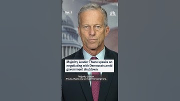 Senate Majority Leader John Thune speaks on negotiating with Democrats amid government shutdown