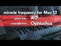 Miracle Frequency for May 12 [piano key A0, constellation Ophiuchus]