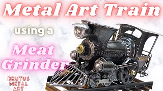 Can you make a Metal Art train from a Meat Grinder? Watch the Video!