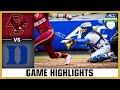 Boston college vs duke game highlights  2024 acc softball championship 2nd round