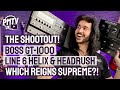 Boss GT-1000 vs Line 6 Helix Vs HeadRush Pedalboard - Multi FX Shootout & Comparison