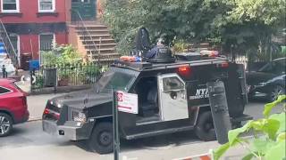 Barricaded suspect dead, NYPD officer shot during violent standoff