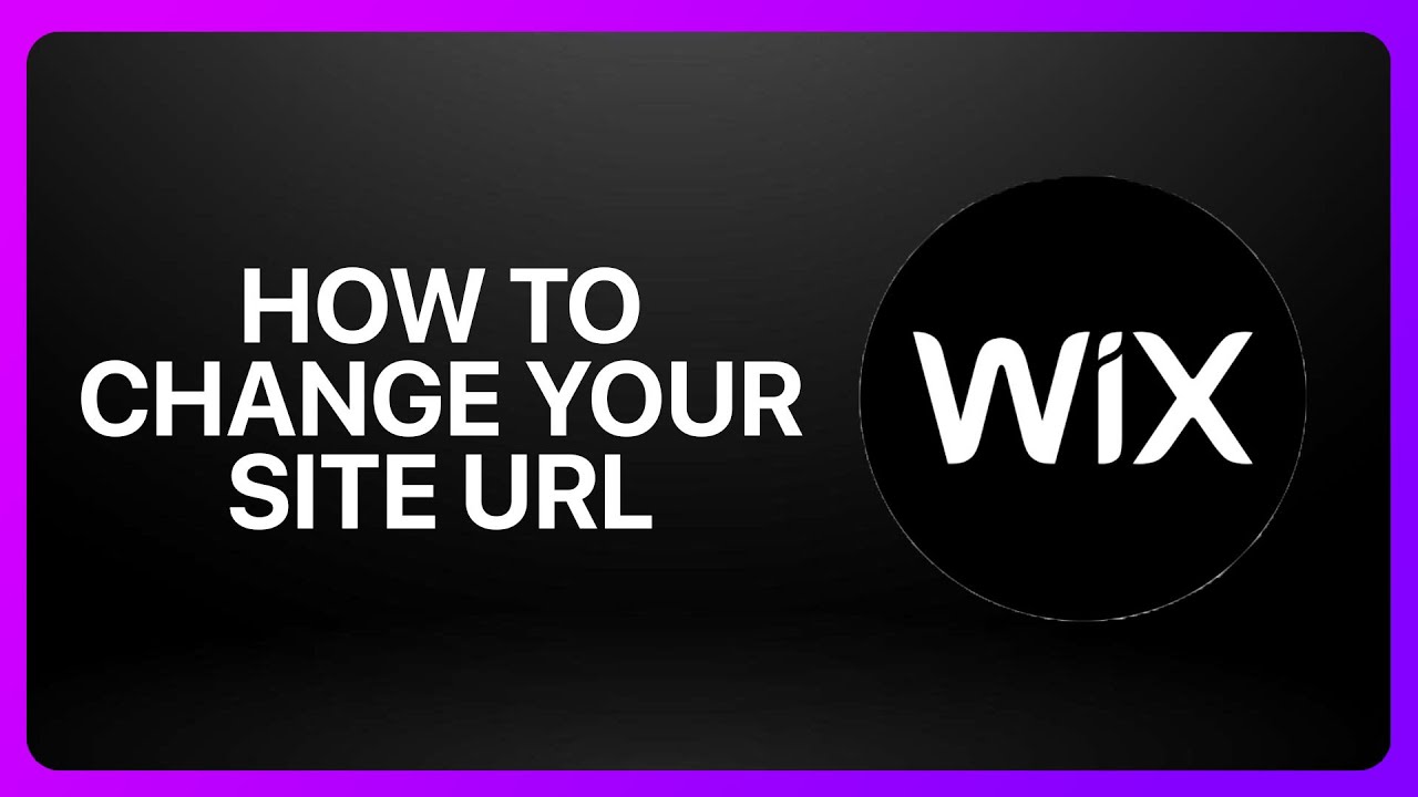 Example Wix Url How To Change Your Wix Site URL ! Tutorial - YouTube