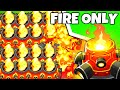 Bloons TD 6, But I Can ONLY Use FIRE! WHAT ROUND CAN I GET TO!