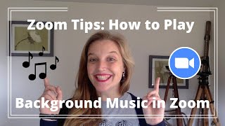 Zoom Tips How To Play Background Music In Zoom