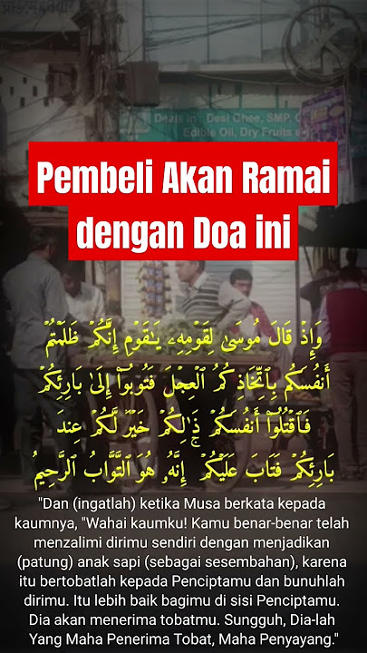 Doa Menarik Pembeli dari segala arah