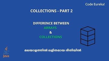 Difference between Array and Collection in Java malayalam | Collections Part 2 | Code eureka