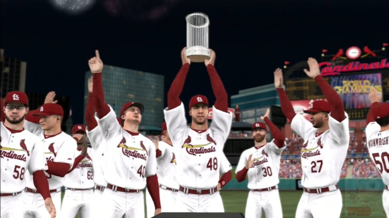 MLB 14: The Show - St. Louis Cardinals World Series Celebration - YouTube