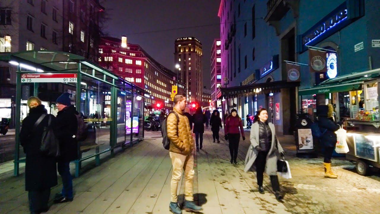 Walking in Stockholm: Kungsgatan - Sturegatan (4K)