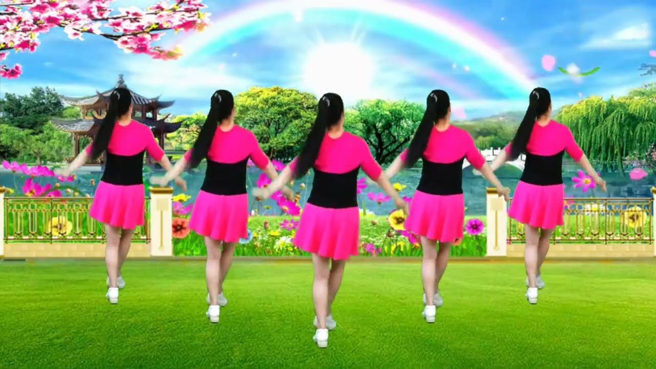 DJ健身操《春暖花开》歌甜舞美 简单好看又好学 老少皆宜跳起来
