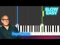 Ludovico Einaudi - Experience SLOW EASY Piano Tutorial