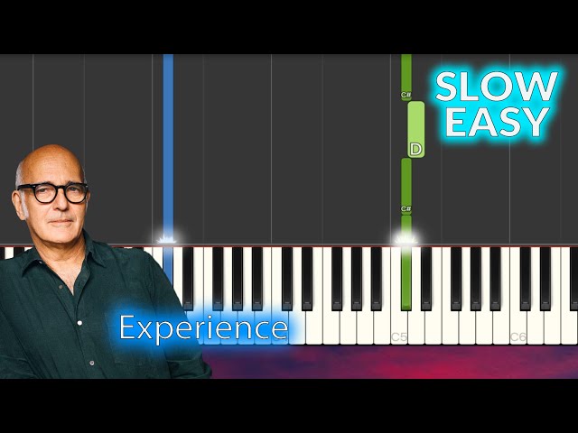 Ludovico Einaudi - Experience SLOW EASY Piano Tutorial class=