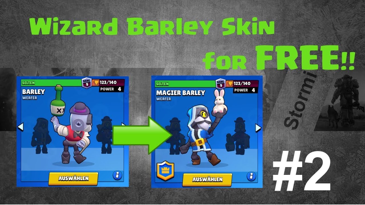 How To Unlock Rare Wizard Barley Skin For Free Brawl Stars 2 Ger Youtube - brawl stars how to unlock wizard barley