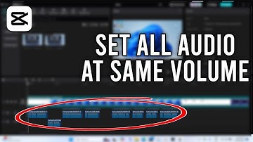 How to Set All Your Audio at the Same Volume All at Once on Capcut - Quick Tutorial (2024)