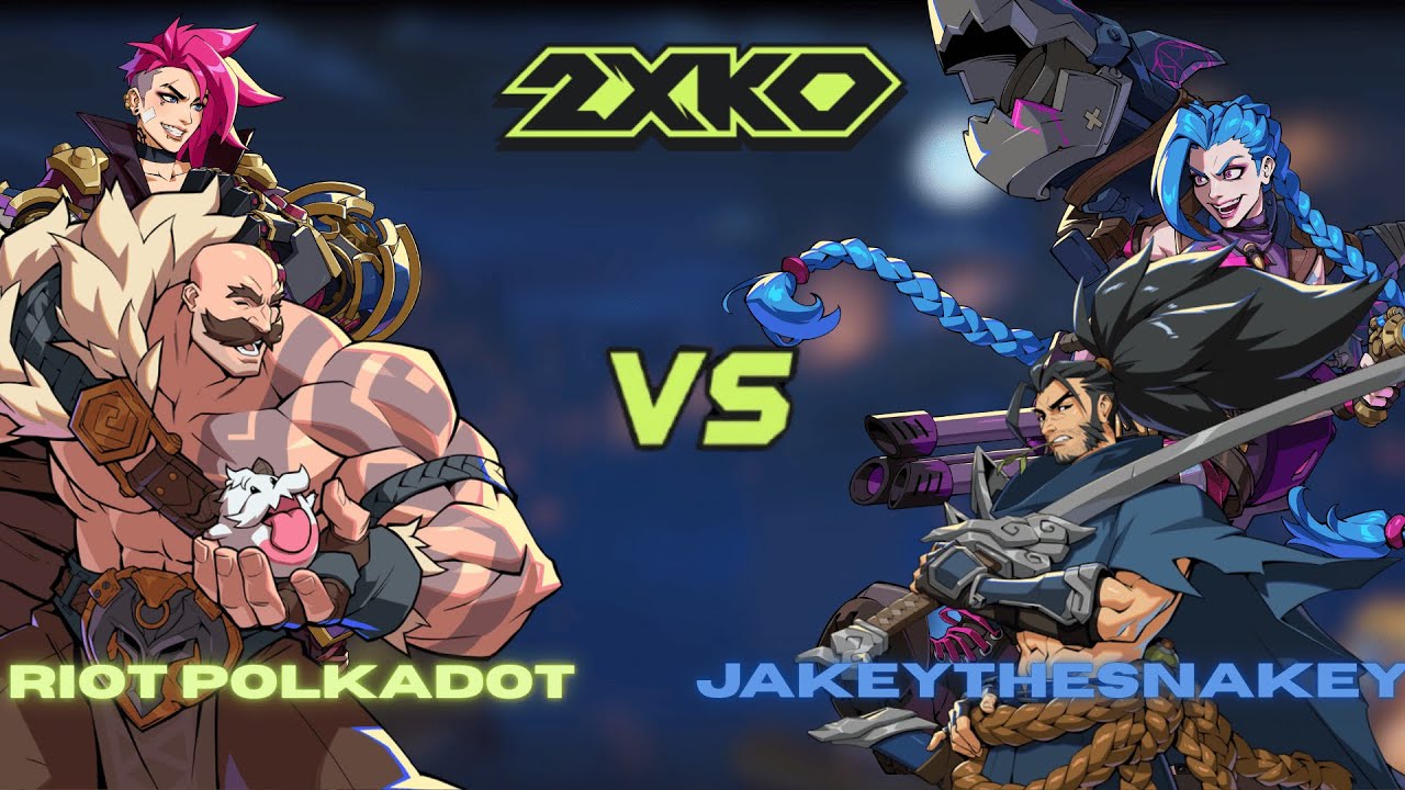 2XKO FT3 ▰  Riot Polkadot (Braum / Vi) vs JakeyTheSnakey (Yasuo / Jinx) 