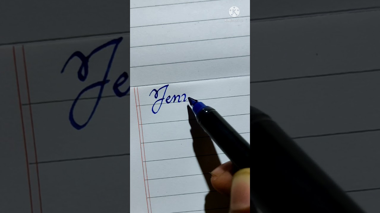 Jennifer - Name In Beautiful English Cursive Handwriting | #Shorts #Handwriting