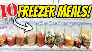Mega Meal Prep - Two Weeks Worth of Freezer Meals!