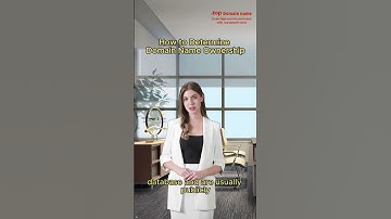 How to Determine Domain Name Ownership #domain