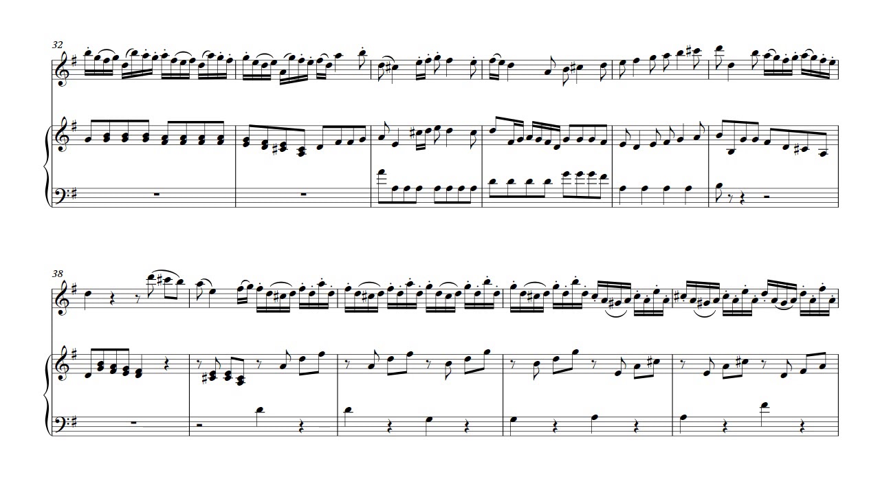 G.B Pergolesi Flute Concerto in G, tempo 104 YouTube