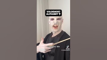 VOLDEMORT TEACH THE ALPHABET (not my video. Cr:tiktok) #voldemort #harrypotter #draco #dracomalfoy
