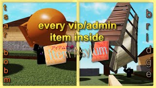 every ROBLOX item asylum VIP/admin items