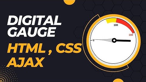 Making a digital gauge using HTML,CSS and Ajax