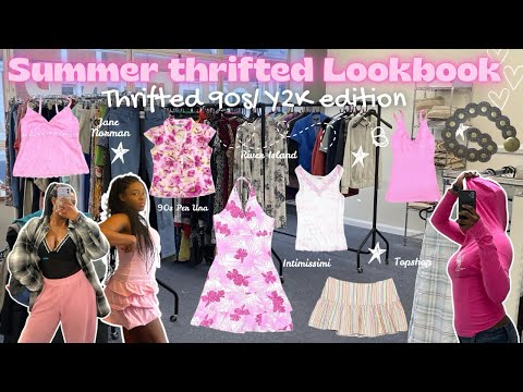 Y2K/ 90s Thrifted Summer Lookbook | Try-On Outfit Ideas