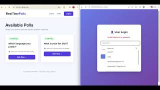 RealTime Polling System(Websockets+JWT)
