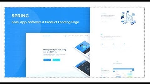Spring - Software App Saas & Product Showcase Landing HTML5  | Themeforest Templates