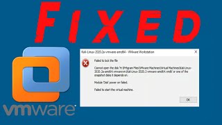 How to fix Failed to lock the file | Module 'disk' power on failed VMware type Of Errors So FAST!
