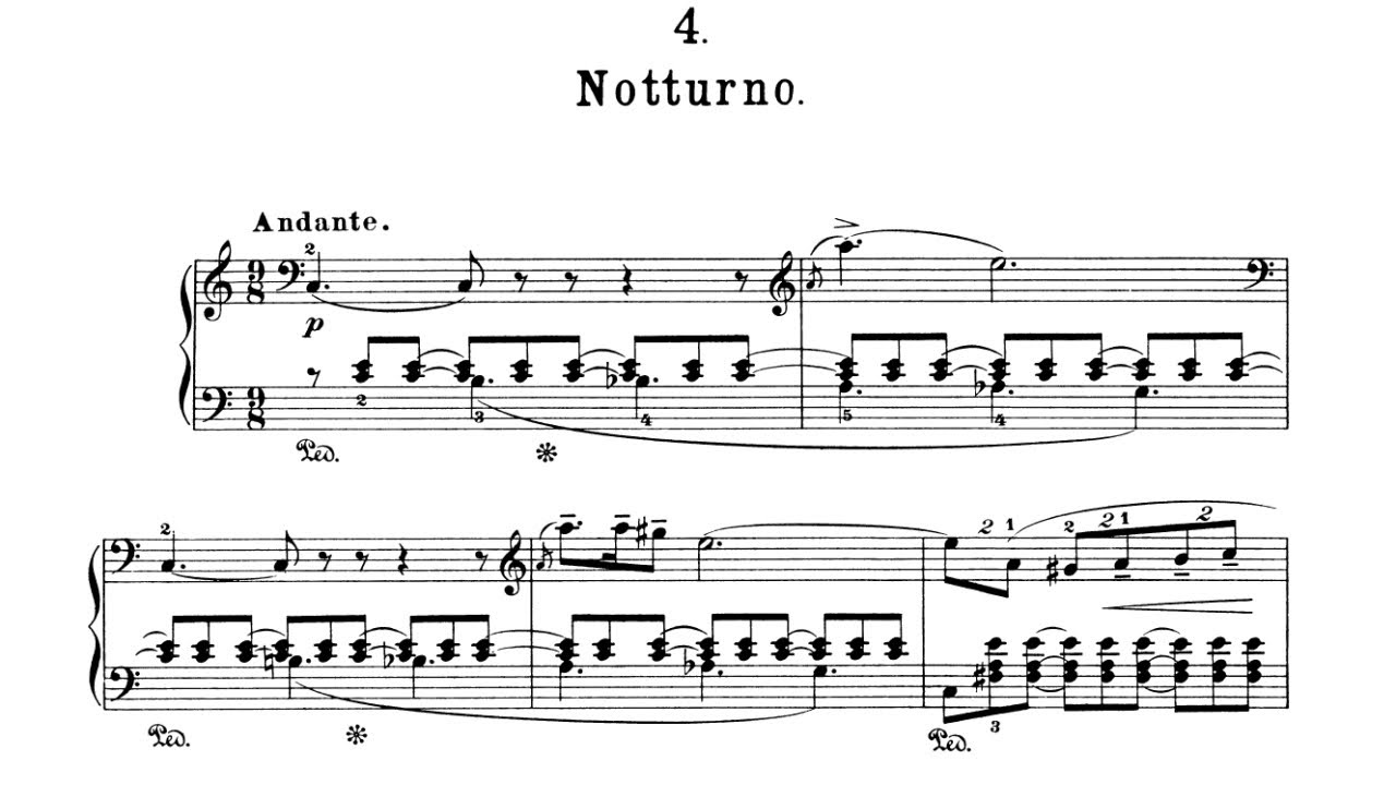 E. Grieg - Lyric Pieces, Op. 54 no. 4 "Nocturne"