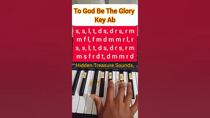 To God Be The Glory: Hymn Piano Tutorial/ Solfa Notes, Key Ab. #2025goals  #solfanotes #hymn